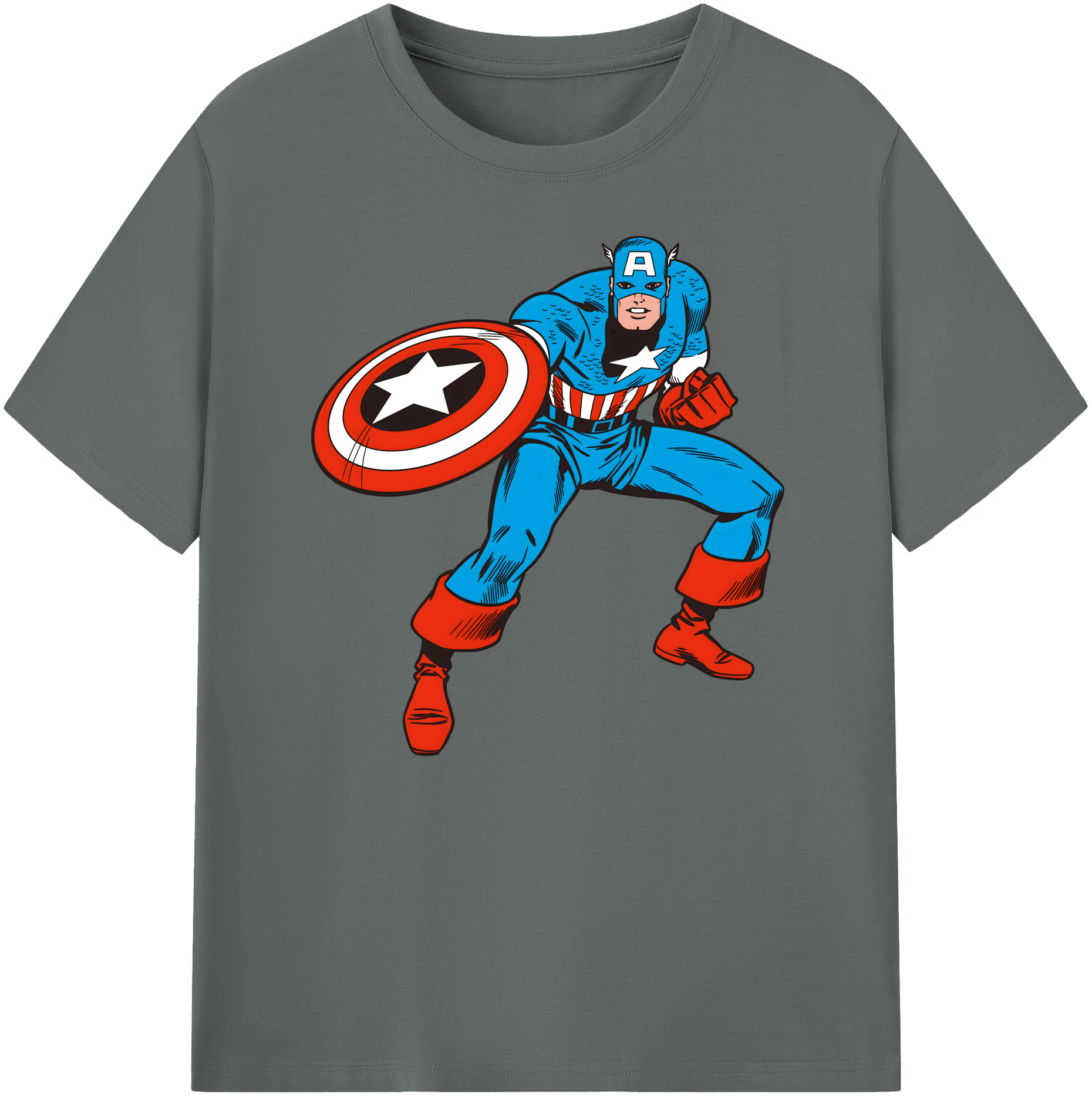 （画像用） アベンジャーズ The Avengers 綿100％ メンズ半袖Tシャツ｜肌触りやわらか＆通気性